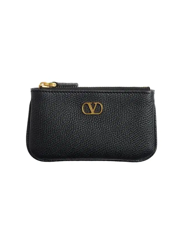 Valentino Garavani Women's Grainy Calfskin Key Ring - Black
