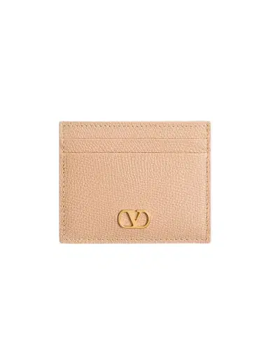 Valentino Garavani Women's VLogo Signature Grainy Calfskin Card Holder | Thumbnail 1 Valentino Garavani Women's VLogo Signature Grainy Calfskin Card Holder | Thumbnail 1