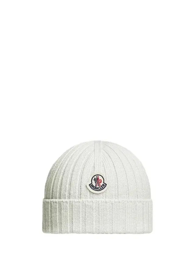 Moncler Baby Girl's Beanie Hat in Wool - White