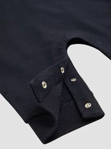 Moncler Baby Boy's Grow in Cotton Piquet - Navy Blue 18 Months | Thumbnail 4 Moncler Baby Boy's Grow in Cotton Piquet - Navy Blue 18 Months | Thumbnail 4