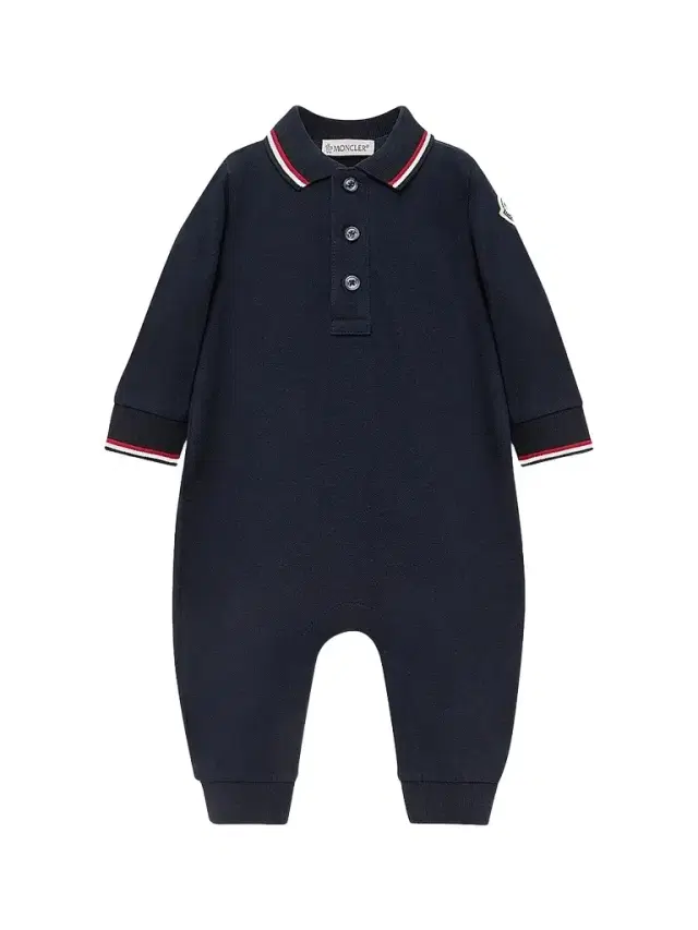 Moncler Baby Boy's Grow in Cotton Piquet - Navy Blue 18 Months