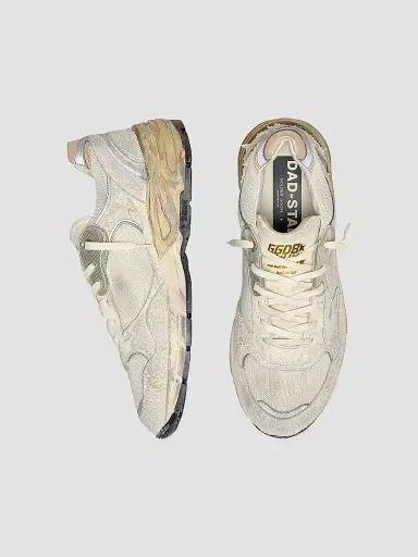 Golden Goose Men's Distressed Mesh-Leather Low-Top Running Sneakers | Thumbnail 3 Golden Goose Men's Distressed Mesh-Leather Low-Top Running Sneakers | Thumbnail 3