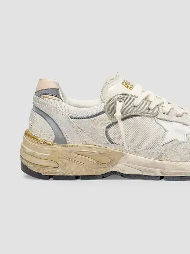 Golden Goose Men's Distressed Mesh-Leather Low-Top Running Sneakers | Thumbnail 4 Golden Goose Men's Distressed Mesh-Leather Low-Top Running Sneakers | Thumbnail 4