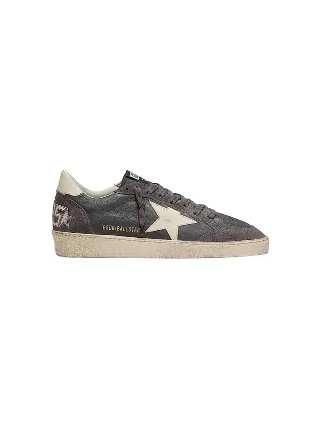 Golden Goose Men's Ballstar Leather Low-Top Sneakers - Antracite Green