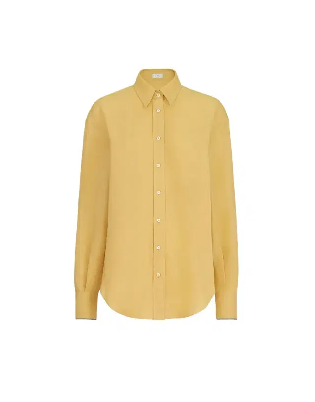 Brunello Cucinelli Linen shirt with monili