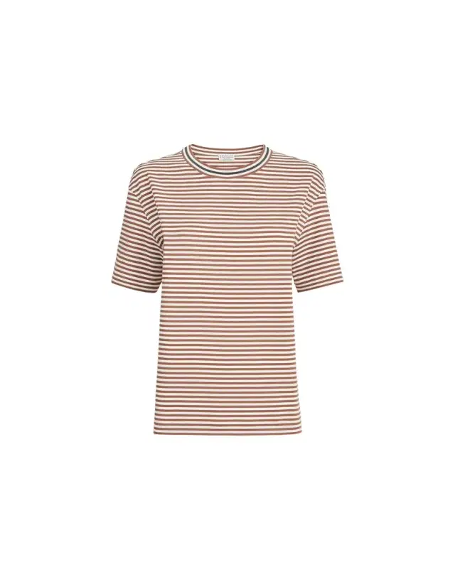 Brunello Cucinelli Striped jersey T-shirt