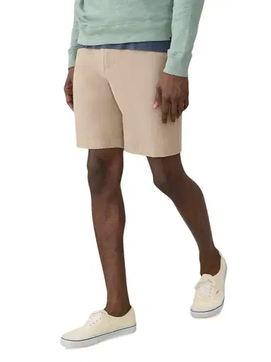 Faherty Brand Men's All Day Tailored Shorts - Khaki | Thumbnail 2 Faherty Brand Men's All Day Tailored Shorts - Khaki | Thumbnail 2