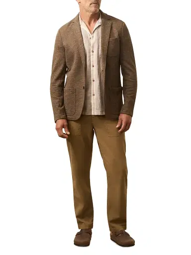 Faherty Brand Men's Inlet Knit Blazer - Winter Brown Melange - Size XL | Thumbnail 2
