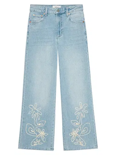 RAILS Women's Getty Embroidered Wide-Leg Crop Jeans - Lelani Embroidered - Size 32 | Thumbnail 1 RAILS Women's Getty Embroidered Wide-Leg Crop Jeans - Lelani Embroidered - Size 32 | Thumbnail 1