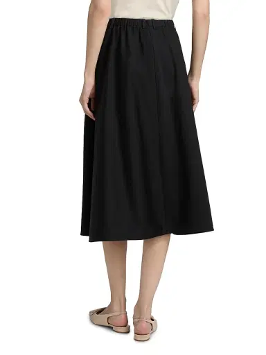 Vince Women's Pocket Full Cotton Midi-Skirt - Black - Size XXS | Thumbnail 5 Vince Women's Pocket Full Cotton Midi-Skirt - Black - Size XXS | Thumbnail 5