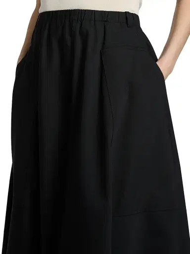 Vince Women's Pocket Full Cotton Midi-Skirt - Black - Size XXS | Thumbnail 6 Vince Women's Pocket Full Cotton Midi-Skirt - Black - Size XXS | Thumbnail 6
