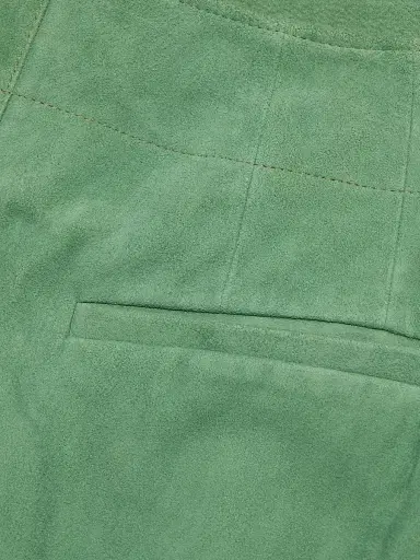 Ulla Johnson Women's Freja Suede Straight-Leg Pants - Aventurine - Size 8 | Thumbnail 7
