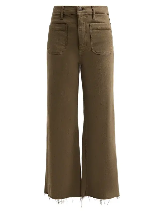 FRAME Women's The Anchor Crop Patch Pocket Jeans - Sagebrush