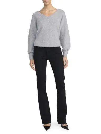 FRAME Women's The Rodeo Flare Jeans - Black | Thumbnail 2