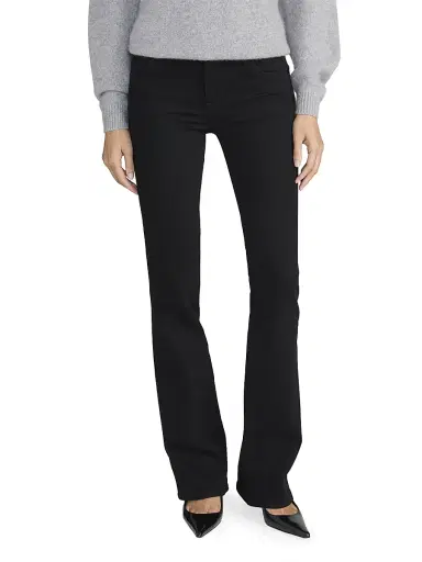 FRAME Women's The Rodeo Flare Jeans - Black | Thumbnail 4