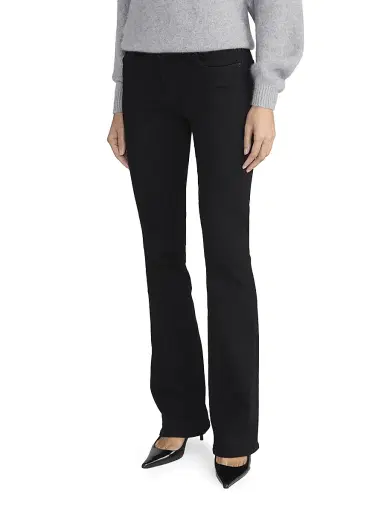 FRAME Women's The Rodeo Flare Jeans - Black | Thumbnail 5