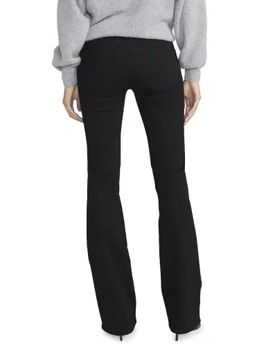 FRAME Women's The Rodeo Flare Jeans - Black | Thumbnail 6