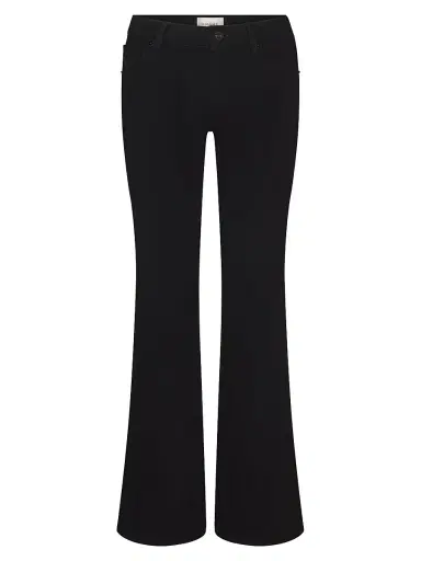 FRAME Women's The Rodeo Flare Jeans - Black | Thumbnail 1