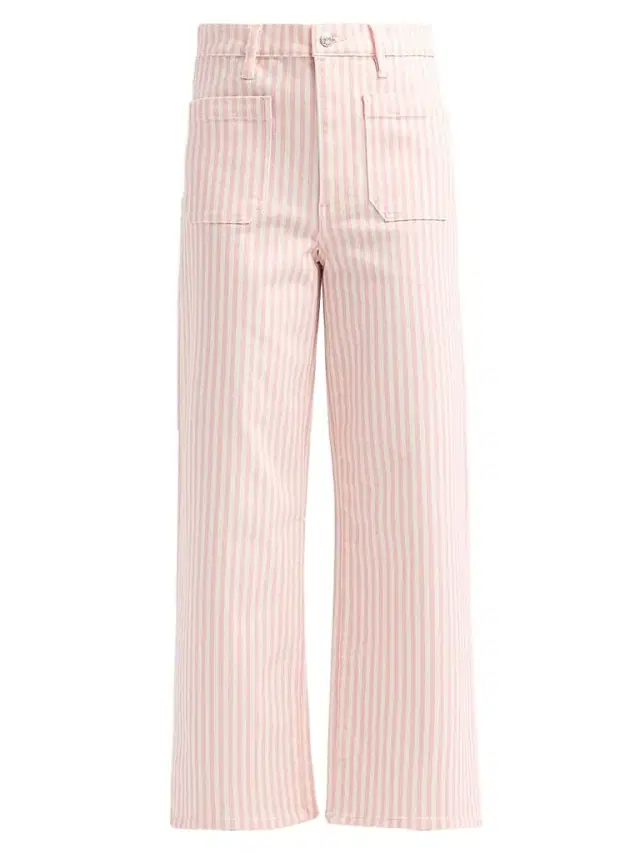 FRAME Women's The Anchor Striped Pants - Peony Stripe