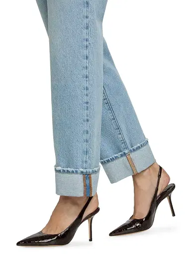 Frame Women's The Cuffed Hang Mid-Rise Jeans | Thumbnail 6