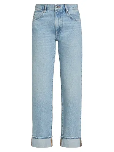 Frame Women's The Cuffed Hang Mid-Rise Jeans | Thumbnail 1
