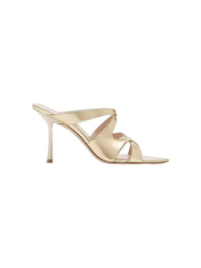 Women's Rubie 85MM Patent Leather Sandals - Platino