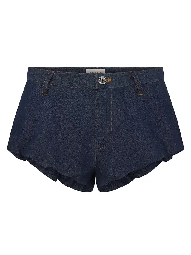 FRAME Women's Shell Cotton Denim Shorts - Puzzle