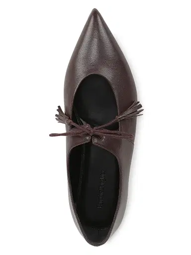 Favorite Daughter Women's Lily Leather Ballet Flats - Bordeaux - Size 11 | Thumbnail 4
