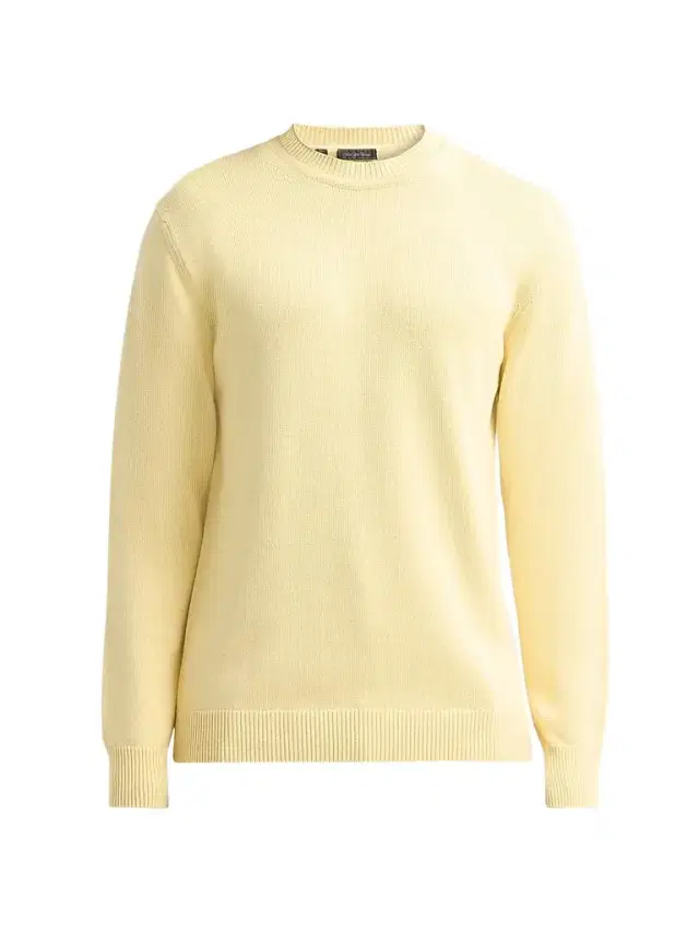 Saks Fifth Avenue Men's COLLECTION Cotton Crewneck Sweater - Yellow - Size XXL