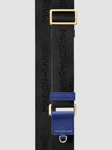MAISON de SABRÉ Leather Messenger Bag - Lapis Blue | Thumbnail 7
