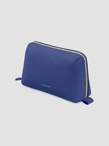 MAISON de SABRÉ Leather Tech Pouch - Lapis Blue | Thumbnail 3