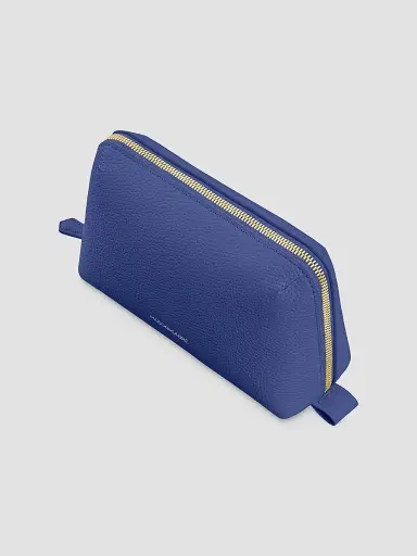 MAISON de SABRÉ Leather Tech Pouch - Lapis Blue | Thumbnail 5