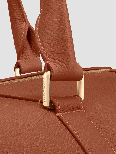 MAISON de SABRÉ Leather Duffle Bag - Walnut Brown | Thumbnail 2
