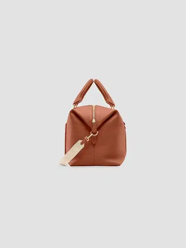 MAISON de SABRÉ Leather Duffle Bag - Walnut Brown | Thumbnail 3