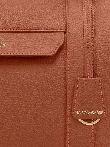 MAISON de SABRÉ Leather Duffle Bag - Walnut Brown | Thumbnail 5