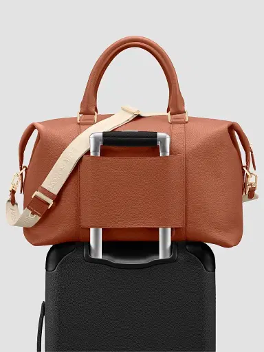 MAISON de SABRÉ Leather Duffle Bag - Walnut Brown | Thumbnail 7