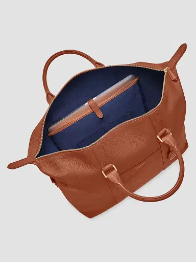 MAISON de SABRÉ Leather Duffle Bag - Walnut Brown | Thumbnail 8