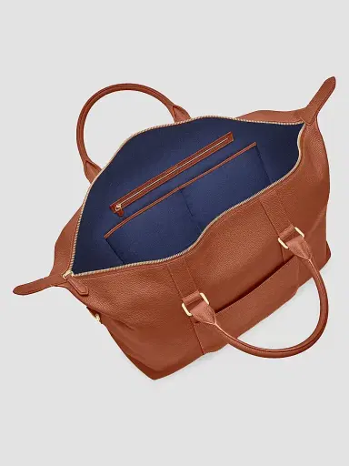 MAISON de SABRÉ Leather Duffle Bag - Walnut Brown | Thumbnail 9