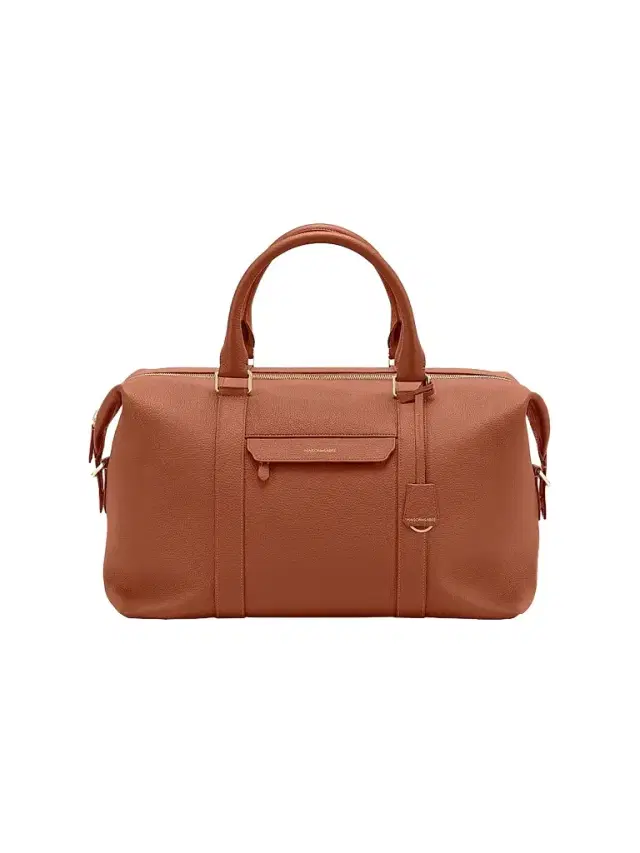 Maison de Sabre Leather Duffle Bag - Walnut Brown