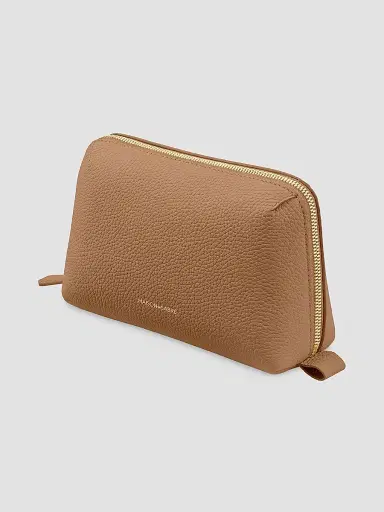 MAISON de SABRÉ Leather Tech Pouch - Sandstone Brown | Thumbnail 3