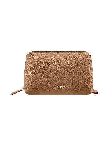 MAISON de SABRÉ Leather Tech Pouch - Sandstone Brown | Thumbnail 1