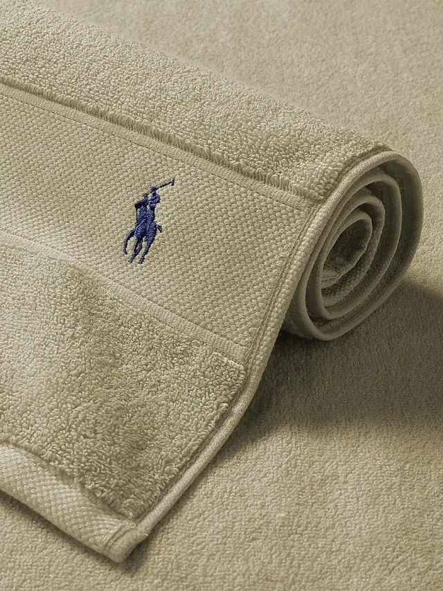 Ralph Lauren Polo Player Cotton Bath Mat - Sage Bath Mat