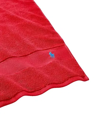 Ralph Lauren Polo Player Cotton Bath Mat - Petal Red - Size Bath Mat | Thumbnail 4