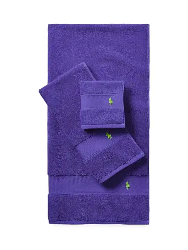 Ralph Lauren Polo Player Cotton Bath Mat - Chalet Purple - Size Bath Mat | Thumbnail 2