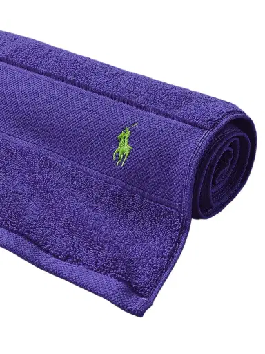 Ralph Lauren Polo Player Cotton Bath Mat - Chalet Purple - Size Bath Mat | Thumbnail 1