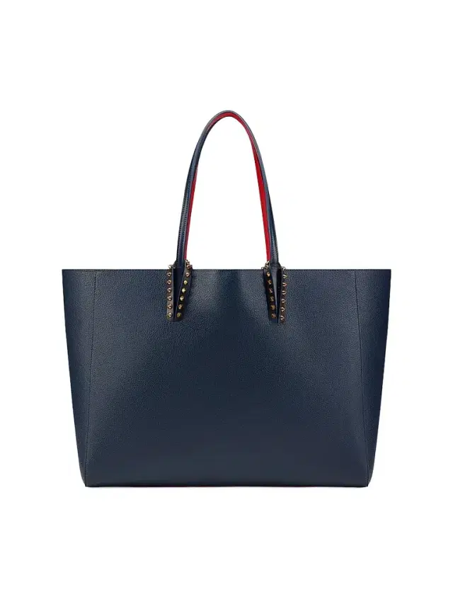 Women's Cabata Leather Tote Bag - Marine