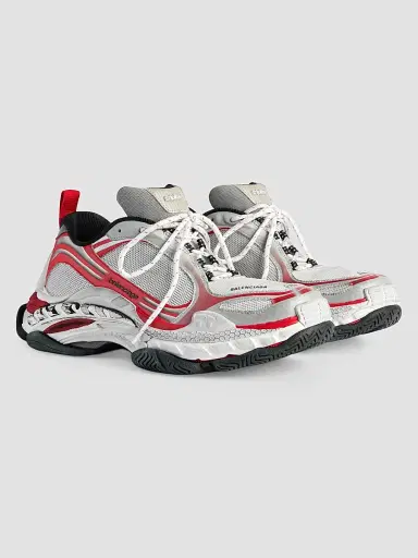Balenciaga Men's Triple S.2 Sneakers - Grey Red White - Size 13 | Thumbnail 2