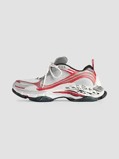 Balenciaga Men's Triple S.2 Sneakers - Grey Red White - Size 13 | Thumbnail 3