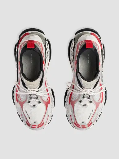 Balenciaga Men's Triple S.2 Sneakers - Grey Red White - Size 13 | Thumbnail 4