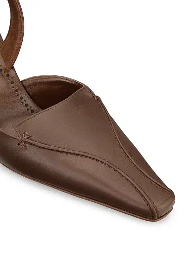 Manolo Blahnik Women's Cleosli 70MM Leather Slingback Pumps | Thumbnail 5 Manolo Blahnik Women's Cleosli 70MM Leather Slingback Pumps | Thumbnail 5